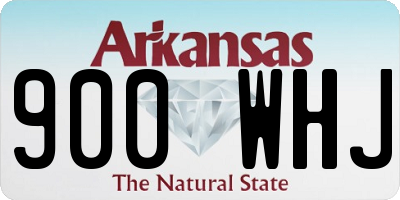 AR license plate 900WHJ