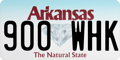 AR license plate 900WHK