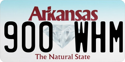 AR license plate 900WHM