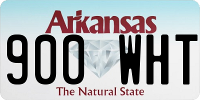 AR license plate 900WHT