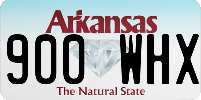 AR license plate 900WHX