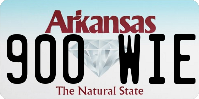AR license plate 900WIE