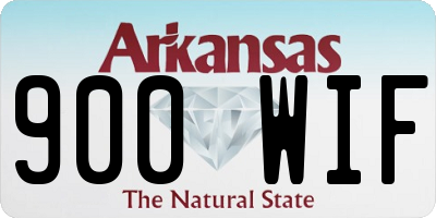 AR license plate 900WIF
