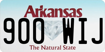 AR license plate 900WIJ