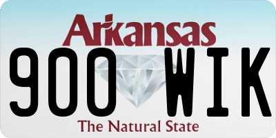 AR license plate 900WIK