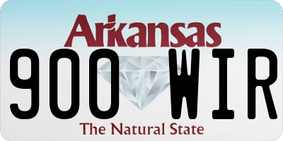 AR license plate 900WIR