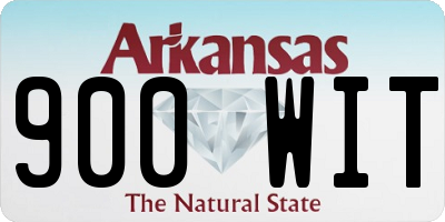 AR license plate 900WIT