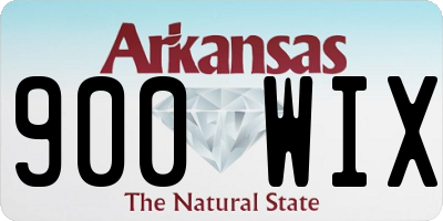 AR license plate 900WIX