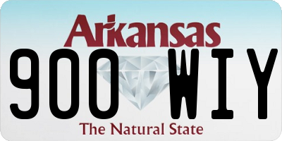 AR license plate 900WIY