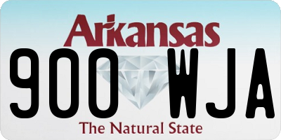 AR license plate 900WJA