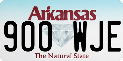 AR license plate 900WJE