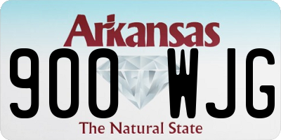 AR license plate 900WJG