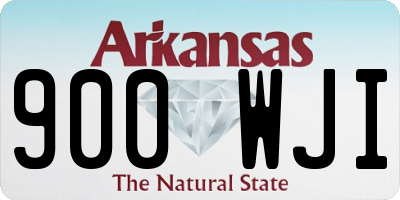 AR license plate 900WJI