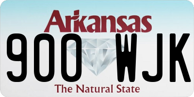 AR license plate 900WJK