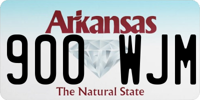AR license plate 900WJM