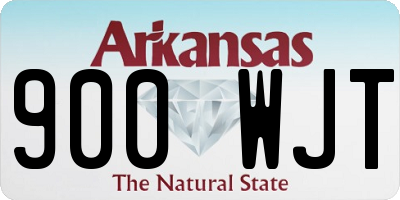AR license plate 900WJT