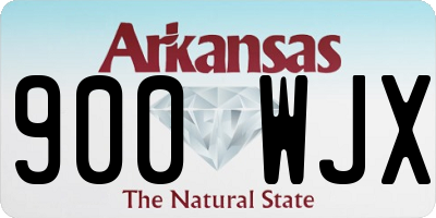 AR license plate 900WJX