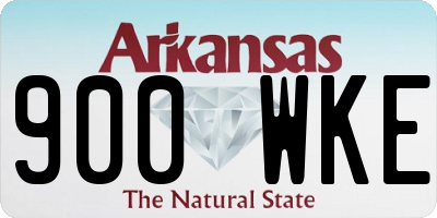 AR license plate 900WKE