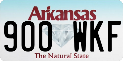 AR license plate 900WKF