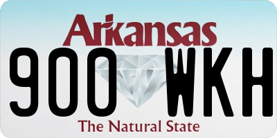 AR license plate 900WKH