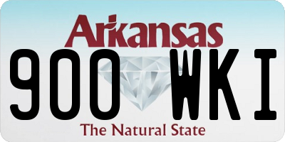 AR license plate 900WKI