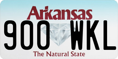 AR license plate 900WKL