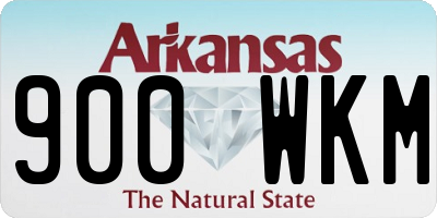 AR license plate 900WKM