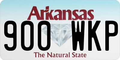 AR license plate 900WKP