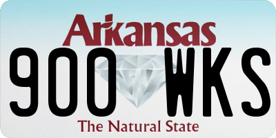 AR license plate 900WKS