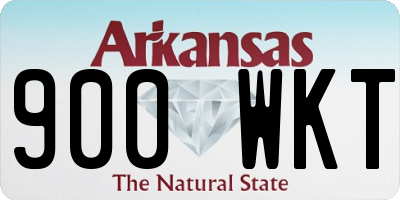 AR license plate 900WKT