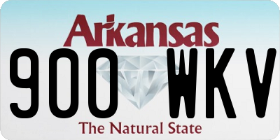 AR license plate 900WKV