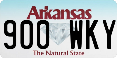 AR license plate 900WKY