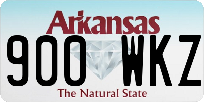 AR license plate 900WKZ