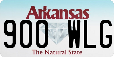 AR license plate 900WLG