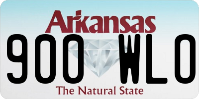 AR license plate 900WLO