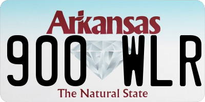 AR license plate 900WLR