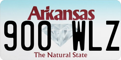 AR license plate 900WLZ