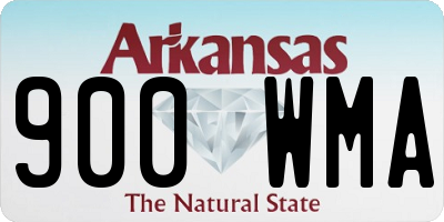 AR license plate 900WMA