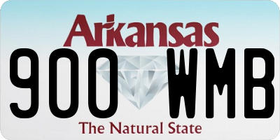 AR license plate 900WMB