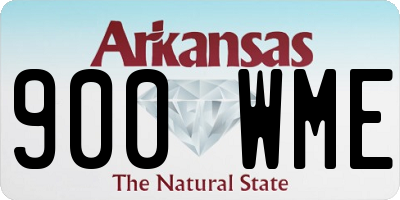 AR license plate 900WME