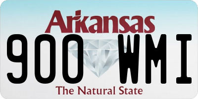 AR license plate 900WMI