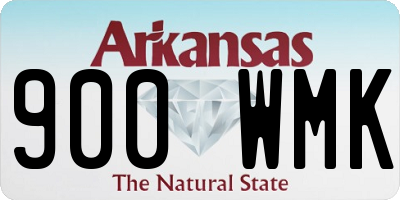 AR license plate 900WMK