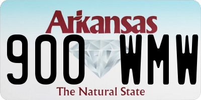AR license plate 900WMW