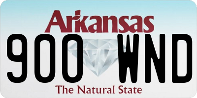 AR license plate 900WND