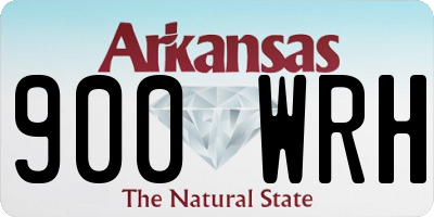 AR license plate 900WRH