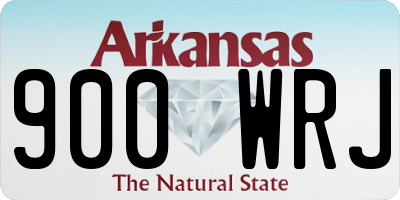 AR license plate 900WRJ