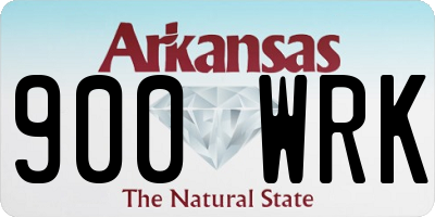 AR license plate 900WRK