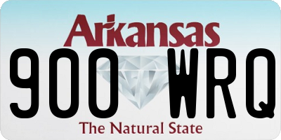 AR license plate 900WRQ