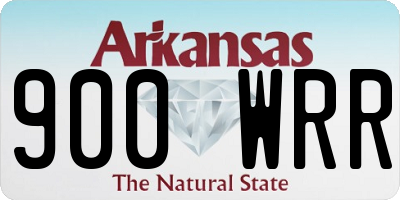 AR license plate 900WRR