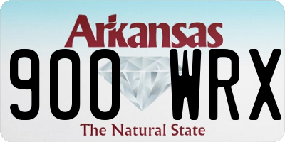 AR license plate 900WRX
